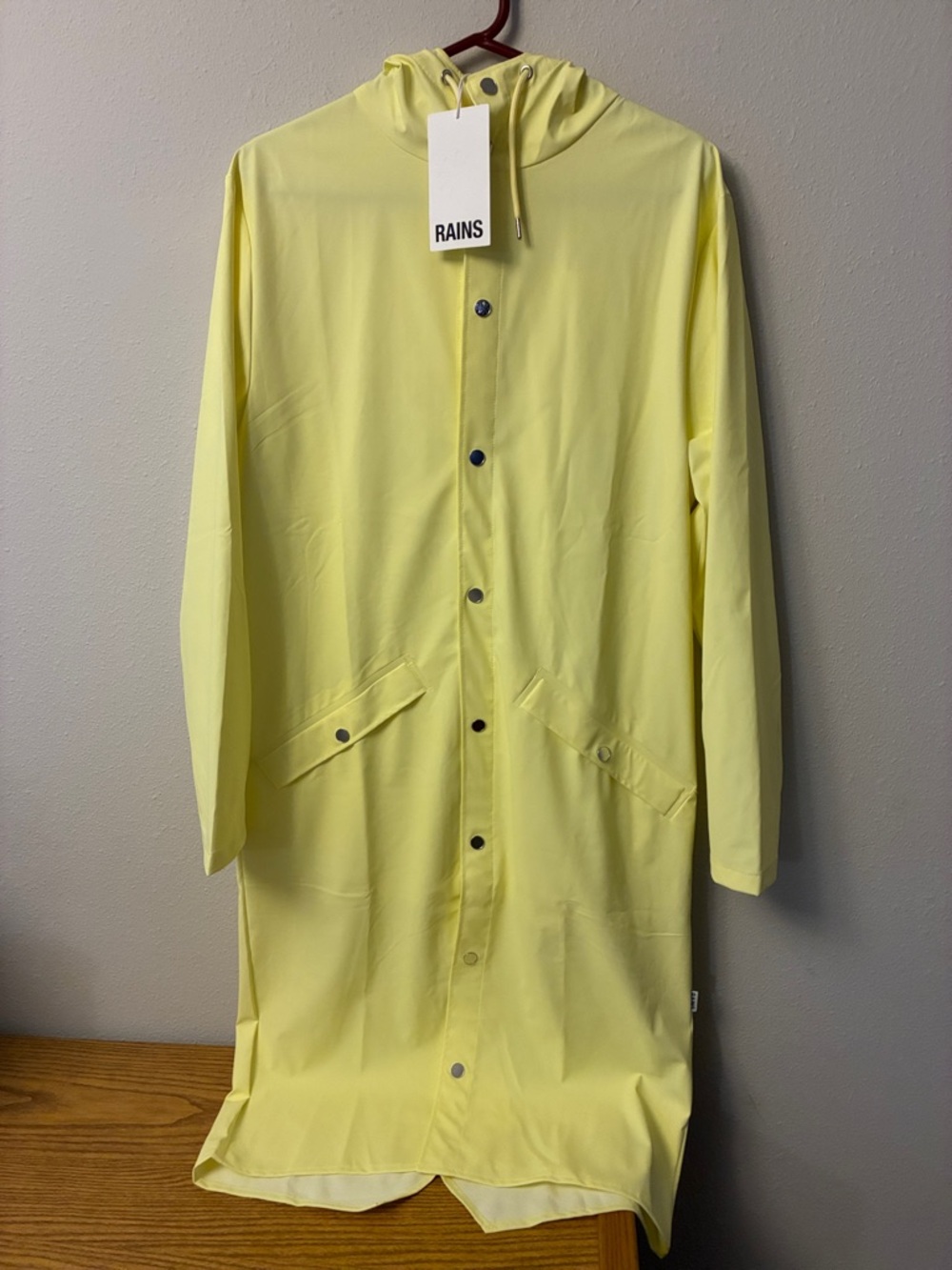 Rains Longer Trench/Rain Coat Straw Yellow